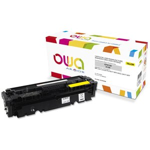 Toner d'encre remanufacturé, compatible pour HP 410X CF412X - Jaune