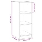 vidaXL Garde-robe noir 48x41x102 cm bois d'ingénierie