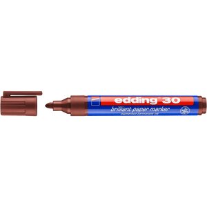 Marqueur papier encre brillante 30 marron 1 5-3 mm EDDING