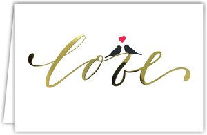 Carte Je t'aime Saint Valentin 14 février Amour I Love you + Enveloppe 12x17 5cm