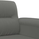 vidaXL Ensemble de canapés 4 Pièces coussins gris foncé tissu microfibre