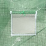 vidaXL Serre avec cadre en acier vert 36 m² 12x3x2 m