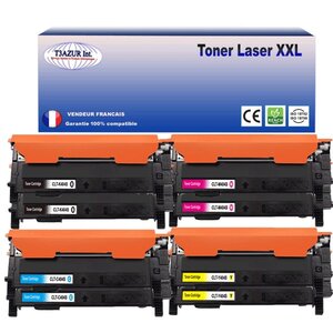 8 Toners  compatibles avec Samsung CLT-404S pour Samsung XPress C430FW (Noire + Couleur) - T3AZUR