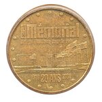 Mini médaille monnaie de paris 2008 - mémorial de caen