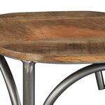 vidaXL Tabouret de bar Bois de manguier massif