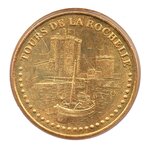 Mini médaille monnaie de paris 2008 - tours de la rochelle