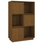 vidaXL Buffet Marron miel 74x35x117 cm Bois massif de pin