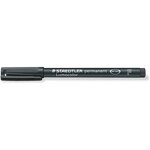 Set de 4 marqueurs permanents lumocolor  noir staedtler