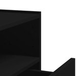 vidaXL Tables de chevet murales 2 Pièces noir 45x30x35 cm