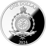 Pièce de monnaie en Argent 1 Dollar g 17.50 Millésime 2024 FALCON OF TUTANKHAMUN