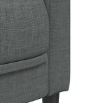 vidaXL Ensemble de canapés 3 Pièces gris foncé tissu