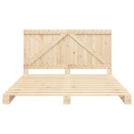 vidaXL Cadre de lit avec tête de lit 200x200 cm Bois de pin massif
