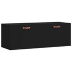 vidaXL Armoire murale noir 100x36 5x35 cm bois d'ingénierie