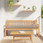 vidaXL Coussin de Palette pour Banc Taupe 180x40x8 cm Tissu Oxford