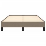 vidaXL Cadre de lit taupe 120x190 cm tissu
