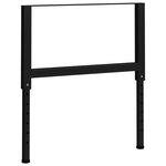 vidaXL Cadres d'établi réglables 2 Pièces Métal 85x(69-95 5) cm Noir