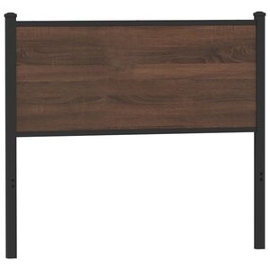 vidaXL Tête de lit chêne marron 100 cm bois d'ingénierie et acier