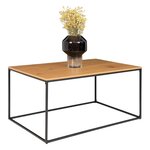 House Nordic Table basse Avery Chêne et noir