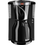 Cafetière Noir/Acier Brossé - 8 tasses - Systeme anti-gouttes