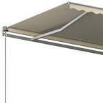 vidaXL Auvent automatique sur pied 500x350 cm Crème