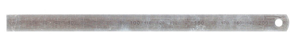 Réglet acier flexible double face ép 0 5mm l 13mm L 20cm
