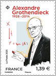 Timbre - Alexandre Grothendieck - Lettre verte