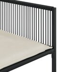 vidaXL Ensemble à manger de jardin coussins 5Pièces noir résine tressée