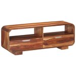 vidaXL Meuble TV 110x30x40 cm Bois d'acacia massif