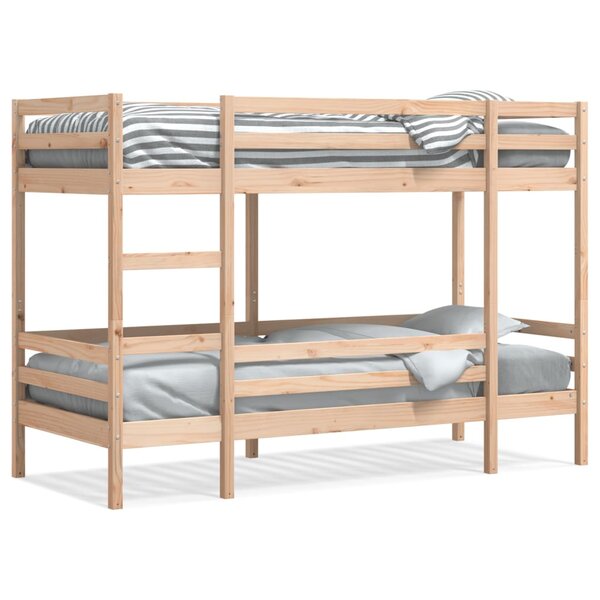 vidaXL Lit superposé 80x200 cm Bois de pin massif