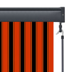 vidaXL Store roulant d'extérieur 160x250 cm Orange et marron