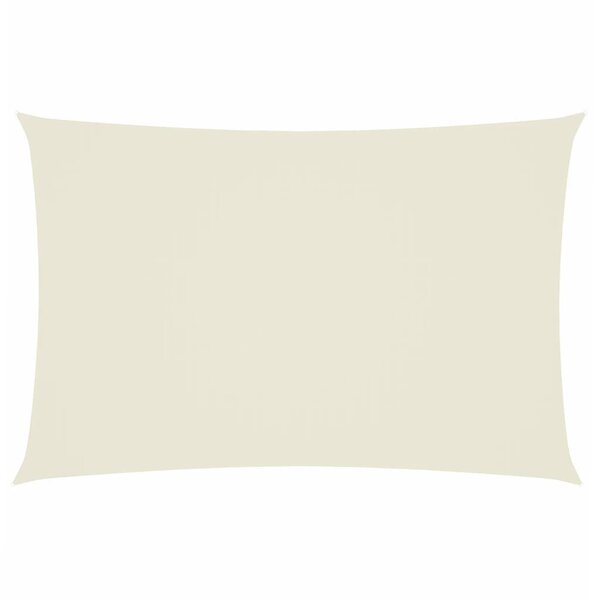 vidaXL Voile de parasol tissu oxford rectangulaire 2x4 m crème