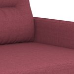 vidaXL Ensemble de canapés 4 Pièces avec coussins Rouge bordeaux Tissu