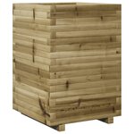vidaXL Jardinière 50x50x72 cm bois de pin imprégné