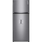 Lg gtf7043ps - réfrigérateur congélateur haut - 438l (321+117) - froid ventilé a++ - l70m x h178cm - inox