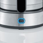Cafetière filtre isotherme - 8 tasses - 1 L - 1 000 W - Sélecteur d'arôme - Inox/Noir