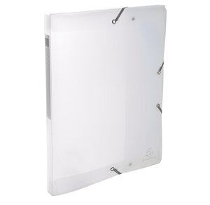 Boite de classement en polypropylène dos 25mm chromaline - a4 - incolore - x 4 - exacompta