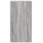 vidaXL Table de chevet sonoma gris 35x34x65 cm bois d'ingénierie