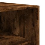 vidaXL Garde-robe chêne fumé 50x50x200 cm bois d'ingénierie