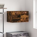vidaXL Armoire murale Chêne fumé 60x36 5x35 cm Bois d'ingénierie