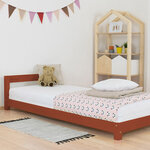 Lit enfant DREAMY 120 x 200 rouge brique