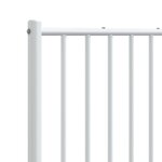 vidaXL Tête de lit métal blanc 150 cm