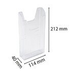 Distributeur De Prospectus Vertical A6 - Cristal - X 12 - Exacompta