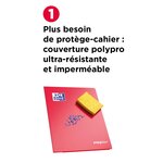 Cahier Easybook agrafé 17x22cm 96 pages grands carreaux 90g rouge x 10 OXFORD