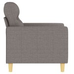 vidaXL Fauteuil Taupe 60 cm Tissu