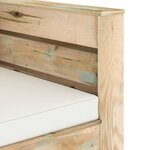 vidaXL Salon de jardin 2 Pièces avec coussins vert bois imprégné