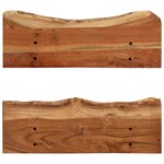 vidaXL Étagères murales 2 Pièces 60x20x18 cm Bois d'acacia massif