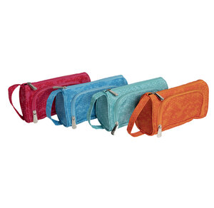 Trousse maïa multi-compartiments polyester recyclé - x 6 - exacompta