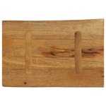 vidaXL Dessus de table 50x40x2 5 cm bord vivant bois massif manguier