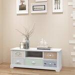 vidaXL Meuble TV en style français Bois