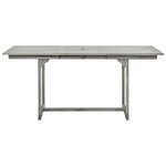 vidaXL Table à dîner de jardin (120-170)x80x75 cm Bois d'acacia massif